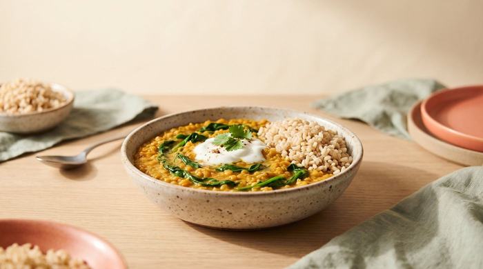 Red lentil dal